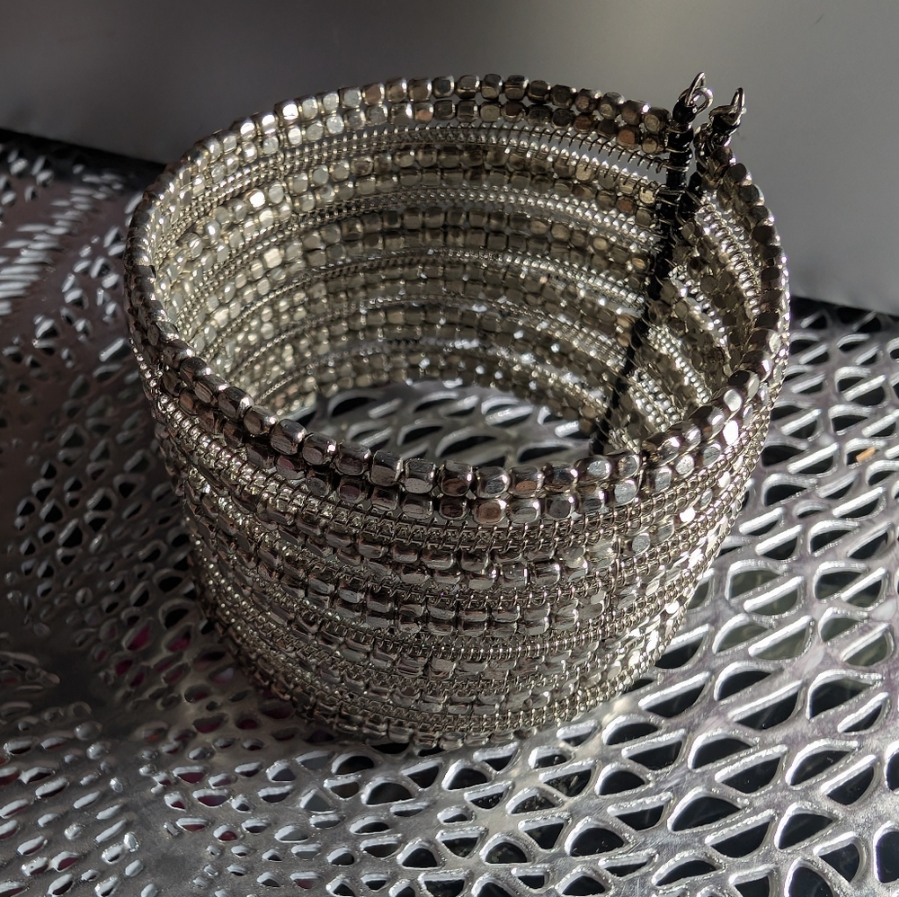 Silver Beaded Bracelet